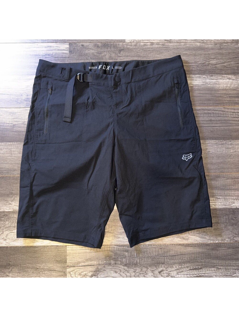 Fox Racing Ranger MTB Bike Shorts Men’s Large Black Ripstop Stretch Zip Pockets